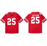 Men's Ohio State Buckeyes #25 Bo Jackson Red Stitched Football Jersey
