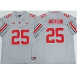 Men's Ohio State Buckeyes #25 Lamar Bo Jackson Gray 2025 F.U.S.E. Limited Stitched Jersey