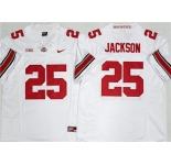 Men's Ohio State Buckeyes #25 Lamar Bo Jackson White 2025 F.U.S.E. Limited Stitched Jersey