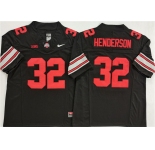 Men's Ohio State Buckeyes #32 TreVeyon Henderson Black 2025 F.U.S.E. Limited Stitched Jersey