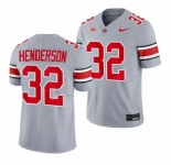 Men's Ohio State Buckeyes #32 TreVeyon Henderson Gray 2023 F.U.S.E. Limited Stitched Jersey