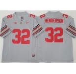 Men's Ohio State Buckeyes #32 TreVeyon Henderson Gray 2025 F.U.S.E. Limited Stitched Jersey