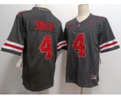 Men's Ohio State Buckeyes #4 Jeremiah Smith Black FUSE College Stitched Jersey