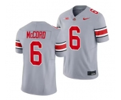 Men's Ohio State Buckeyes #6 Kyle McCord Gray 2023 F.U.S.E. Limited Stitched Jersey