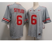 Men's Ohio State Buckeyes #6 Sonny Styles Grey FUSE College Football Jersey