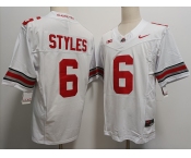 Men's Ohio State Buckeyes #6 Sonny Styles White FUSE College Football Jersey