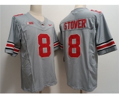 Men's Ohio State Buckeyes #8 Cade Stover Gray 2023 F.U.S.E. Limited Stitched Jersey
