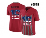 2016 US Flag Fashion Youth Ohio State Buckeyes J.T Barrett #16 College Football Alternate Elite Jersey - Scarlet