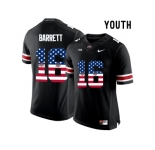 2016 US Flag Fashion Youth Ohio State Buckeyes J.T. Barrett #16 College Football Limited Jersey - Black