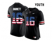 2016 US Flag Fashion Youth Ohio State Buckeyes J.T. Barrett #16 College Football Limited Jersey - Black