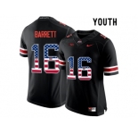 2016 US Flag Fashion Youth Ohio State Buckeyes J.T. Barrett #16 College Football Limited Jersey - Blackout
