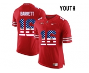 2016 US Flag Fashion Youth Ohio State Buckeyes J.T. Barrett #16 College Football Limited Jersey - Scarlet
