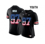 2016 US Flag Fashion Youth Ohio State Buckeyes Nick Bosa #97 College Football Limited Jersey - Black