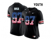 2016 US Flag Fashion Youth Ohio State Buckeyes Nick Bosa #97 College Football Limited Jersey - Black