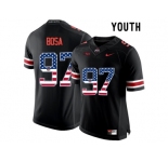 2016 US Flag Fashion Youth Ohio State Buckeyes Nick Bosa #97 College Football Limited Jersey - Blackout