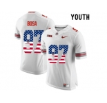 2016 US Flag Fashion Youth Ohio State Buckeyes Nick Bosa #97 College Football Limited Jersey - White