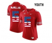 2016 US Flag Fashion Youth Ohio State Buckeyes Raekwon McMillan #5 College Football Limited Jersey - Scarlet