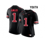 2016 Youth Ohio State Buckeyes Braxton Miller #1 College Football Limited Jersey - Blackout