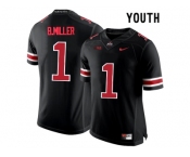 2016 Youth Ohio State Buckeyes Braxton Miller #1 College Football Limited Jersey - Blackout