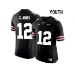 2016 Youth Ohio State Buckeyes C.Jones #12 College Football Limited Jersey - Black