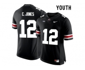 2016 Youth Ohio State Buckeyes C.Jones #12 College Football Limited Jersey - Black