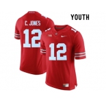 2016 Youth Ohio State Buckeyes C.Jones #12 College Football Limited Jersey - Scarlet
