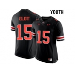 2016 Youth Ohio State Buckeyes Ezekiel Elliott #15 College Football Limited Jersey - Blackout