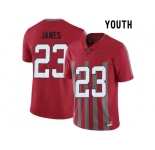 2016 Youth Ohio State Buckeyes Lebron James #23 College Football Alternate Elite Jersey - Scarlet