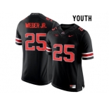 2016 Youth Ohio State Buckeyes Mike Weber Jr. #25 College Football Limited Jersey - Blackout