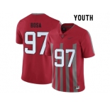 2016 Youth Ohio State Buckeyes Nick Bosa #97 College Football Alternate Elite Jersey - Scarlet