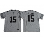 Youth Ohio State Buckeyes #15 Ezekiel Elliott Gridion Grey II Stitched NCAA Jersey