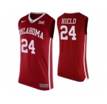 2016 Oklahoma Sooners Buddy Heild #24 Hype Elite College Basketball Jersey - Red