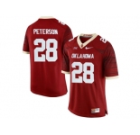Men's Oklahoma Sooners Adrian Peterson #28 College Limited Football Jersey - Crimson
