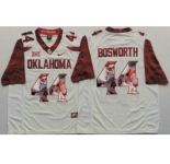 Oklahoma Sooners #44 Brian Bosworth White Player Fashion Stitched NCAA Jersey