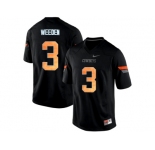 Men's Oklahoma State Cowboys Brandon Weeden #3 Pro Combat College Football Jersey - Black