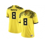 2016 Men's Oregon Duck Marcus Mariota #8 College Football Electric Lightning Limited Jerseys - Yellow