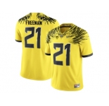 2016 Men's Oregon Duck Royce Freeman #21 College Football Electric Lightning Limited Jerseys - Yellow