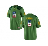 2016 US Flag Fashion Men's Oregon Duck De'Anthony Thomas #6 College Football Limited Jersey - Apple Green