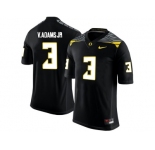Men's Oregon Ducks Vernon Adams Jr.#3 College Football Limited Jersey - Black