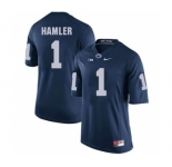 Men's Penn State Nittany Lions #1 KJ Hamler NCAA Navy Blue Stitched Jersey