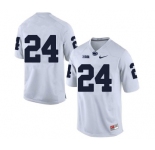 Men's Penn State Nittany Lions #24 Miles Sanders NCAA White Stitched Jersey Without Name