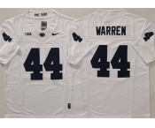 Men's Penn State Nittany Lions #44 Davis Warren White 2024 F.U.S.E. Stitched Jersey