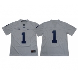 Penn State Nittany Lions #1 White Nike College Football Jersey