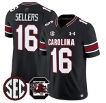 Men's South Carolina Fighting Gamecocks #16 LaNorris Sellers Black 2025 F.U.S.E. Stitched Jersey
