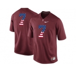 2016 US Flag Fashion-2016 Men's Stanford Cardinal #7 College Football Jersey - Cardinal