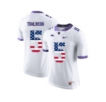 2016 US Flag Fashion Men's TCU Horned Frogs LaDainian Tomlinson #5 College Limited Football Jersey - White