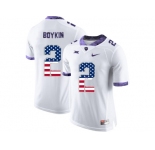 2016 US Flag Fashion Men's TCU Horned Frogs Trevone Boykin #2 College Limited Football Jersey - White