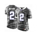Men's TCU Horned Frogs Trevone Boykin #2 College Limited Football Jersey - Grey