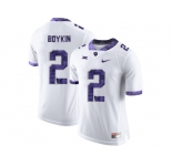 Men's TCU Horned Frogs Trevone Boykin #2 College Limited Football Jersey - White