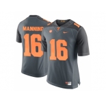 2016 Tennessee Volunteers Peyton Manning #16 College Football Limited Jersey - Grey